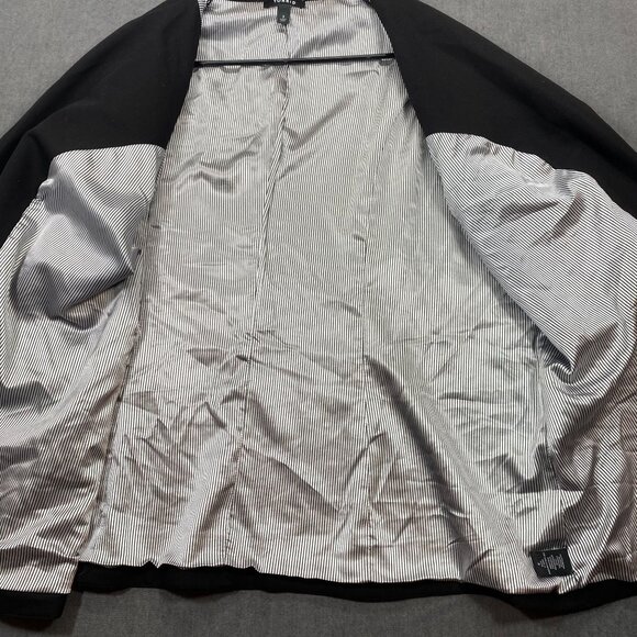 Torrid Womens Black Blazer Jacket W/ Ruched Sleeves Size 3 (3XL) Polyester Blend - Picture 3 of 12